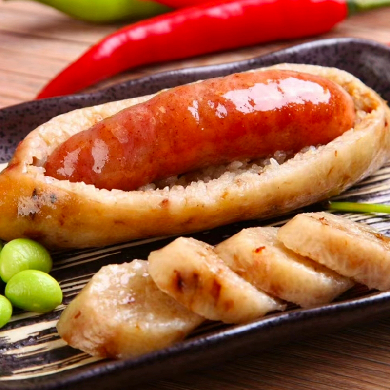 糯米腸大腸包小腸鮮肉香腸純豬肉烤腸無澱粉夜市烤腸特色小吃鮮肉腸餐飲餐廳小吃台灣同城配送