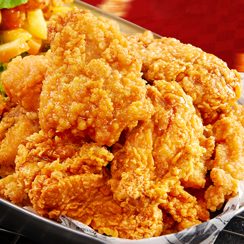 韓國首爾炸雞裹粉雞塊韓式炸雞半成品裹粉油炸無骨雞肉空氣炸鍋餐廳小吃台灣同城配送