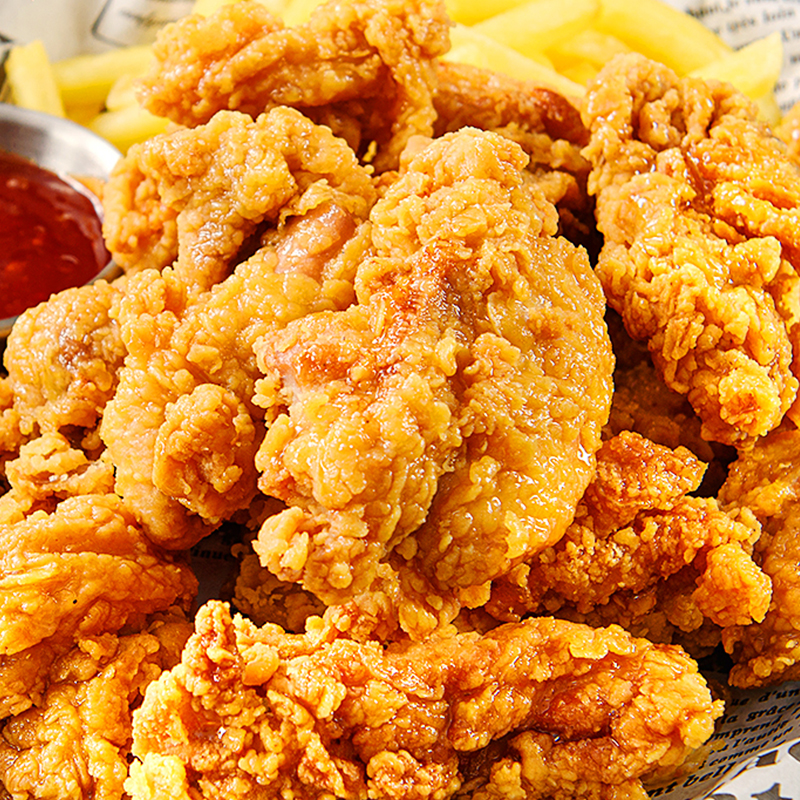 韓國首爾炸雞裹粉雞塊韓式炸雞半成品裹粉油炸無骨雞肉空氣炸鍋餐廳小吃台灣同城配送